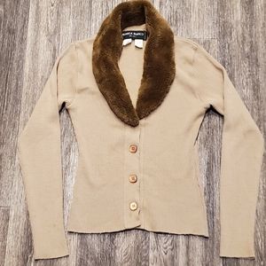 Vintage Monica Bianco Women's Button Up Sweater